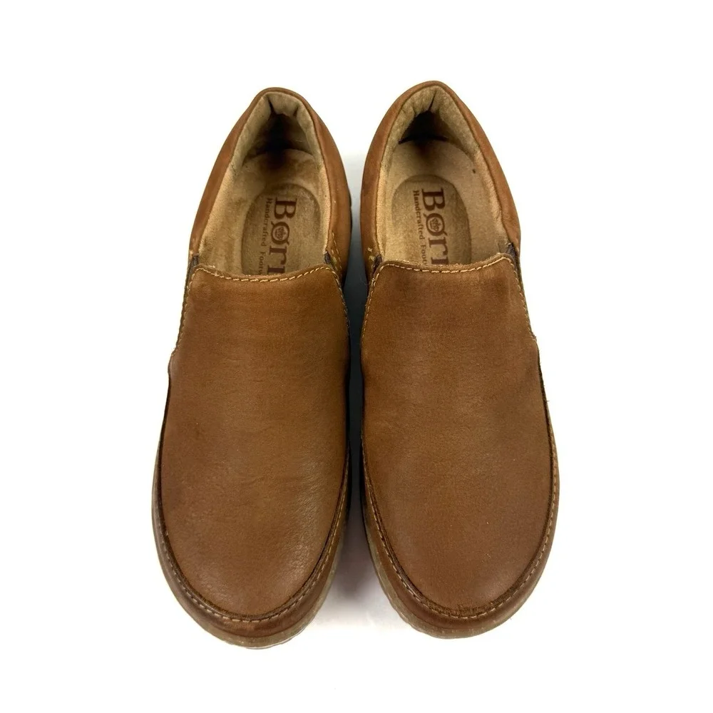 Born Breck Loafer 6 Brown Maple Leaf Slip On Leather Shoes Women 36-37 MRSP $130